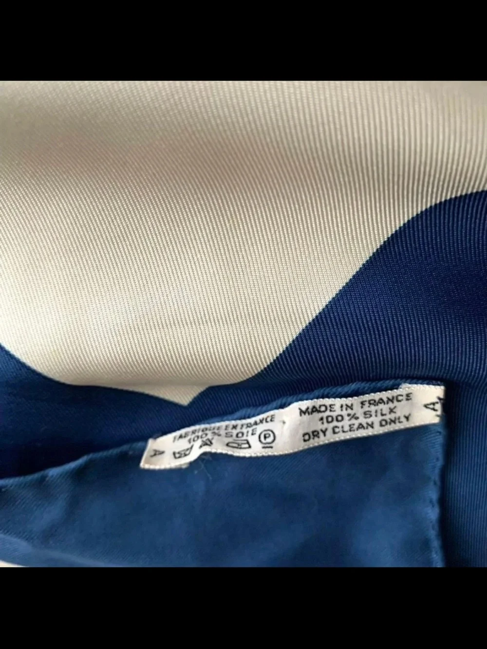 Hermes Blue White Gold Brides de Gala Silk Scarf